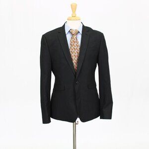 ASOS 42R Gray Solid 1-Button Sport Coat Blazer Jacket V229